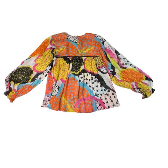 ANTHROPOLOGIE Blank London Floral Patchwork Blouse Top Size XS - Picture 2 of 10